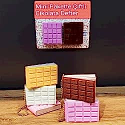 Toptan Mini Çiftli Çikolata Not Defteri