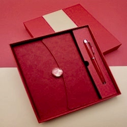Toptan Çizgili Defter Ve Metal Kalem Seti