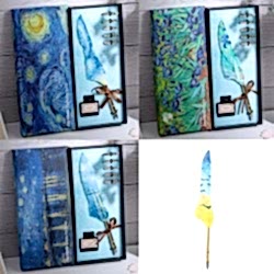 Toptan Vang Gogh Temalı Tüylü Divit Kalem Seti Toptan Vang Gogh Temalı Tüylü Divit Kalem Seti