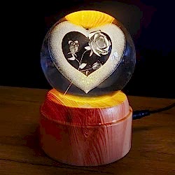 Toptan Usb'li Dönen Cam Küre