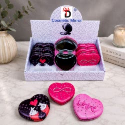 Toptan Kalpli Love Tasarımlı Cep Aynası Toptan Kalpli Love Tasarımlı Cep Aynası