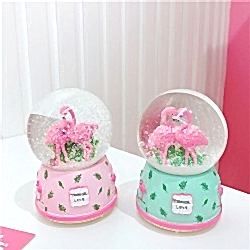 Toptan Büyük Flamingo Kar Küresi