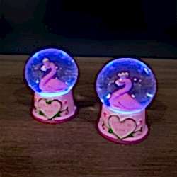Toptan Mini Işıklı Flamingo Kar Küresi Toptan Mini Işıklı Flamingo Kar Küresi