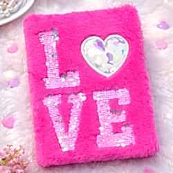 Toptan Love Tasarımlı Peluş Defter
