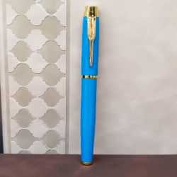 Toptan Turkuaz Metal Roller Kalem