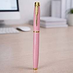 Toptan Premium Pembe Metal Roller Kalem