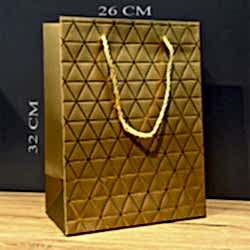 Toptan Büyük Boy Gold Hediye Çantası