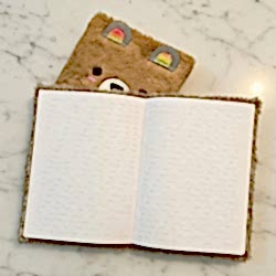 Toptan Sevimli Peluş Çizgili Defter Toptan Sevimli Peluş Çizgili Defter