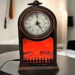 Toptan Şömine Tasarımlı Romen Rakamlı Saat 