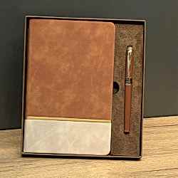 Toptan Soft Deri Defter Ve Roller Kalem Seti