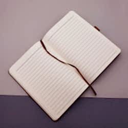 Toptan Desenli Siyah Deri Defter Kalem Set