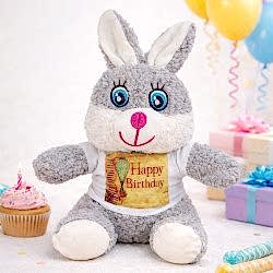 Toptan Doğum Günü Tişörtlü Peluş Tavşan Toptan Doğum Günü Tişörtlü Peluş Tavşan