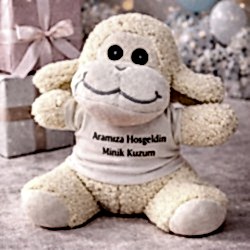 Toptan Aramıza Hoşgeldin Minik Kuzum Tişörtlü Sevimli Peluş Kuzu Toptan Aramıza Hoşgeldin Minik Kuzum Tişörtlü Sevimli Peluş Kuzu