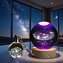 Toptan Gezegenler Temalı Küre Ve Anahtarlık Set